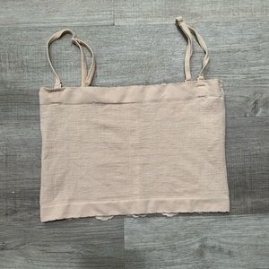 Anthropologie Nude Lace Back Bandeau